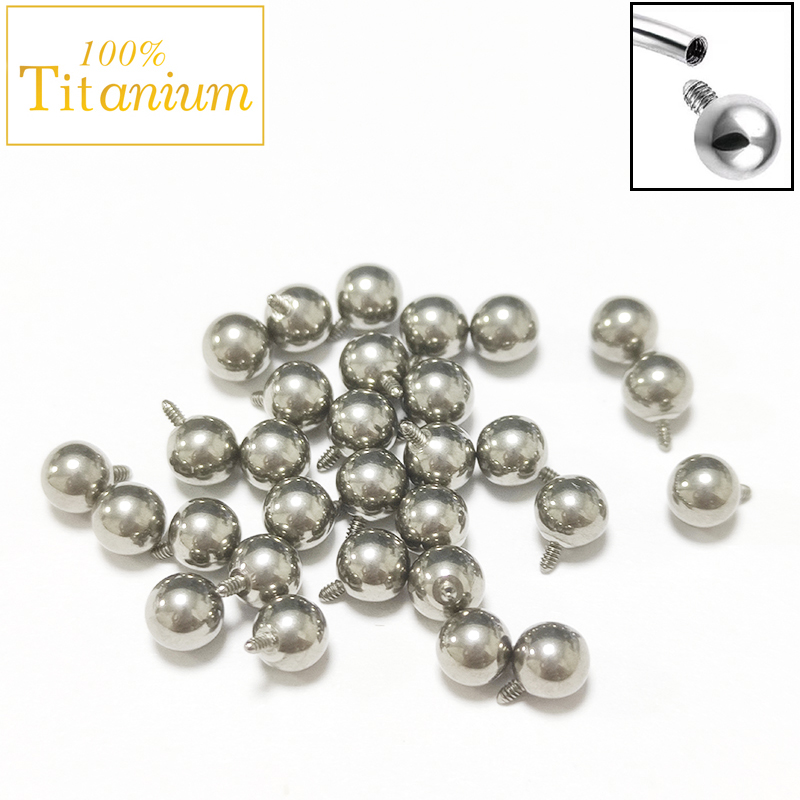 Body Jewelry Replacement Ball - 10Pc Implantaat Kwaliteit Astm G23 Titanium
