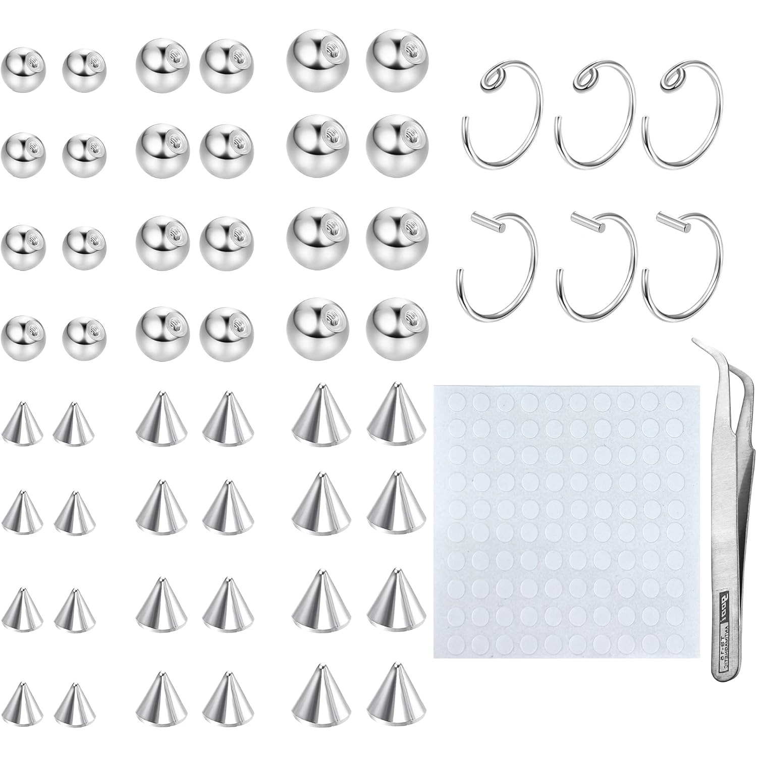 Body Jewelry Replacement Ball - Drperfect Fake Wenkbrauw Ring Fake Lip