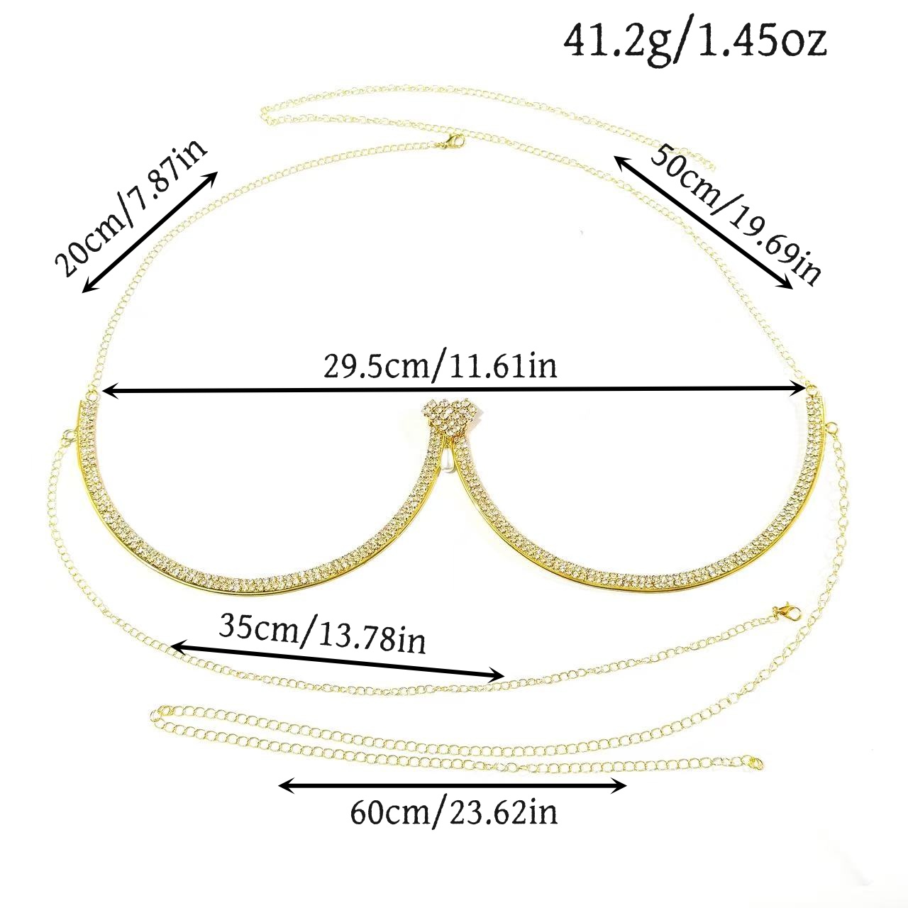 Dames borststeun parel hanger  - Body Jewelry Necklace recensie en prijs