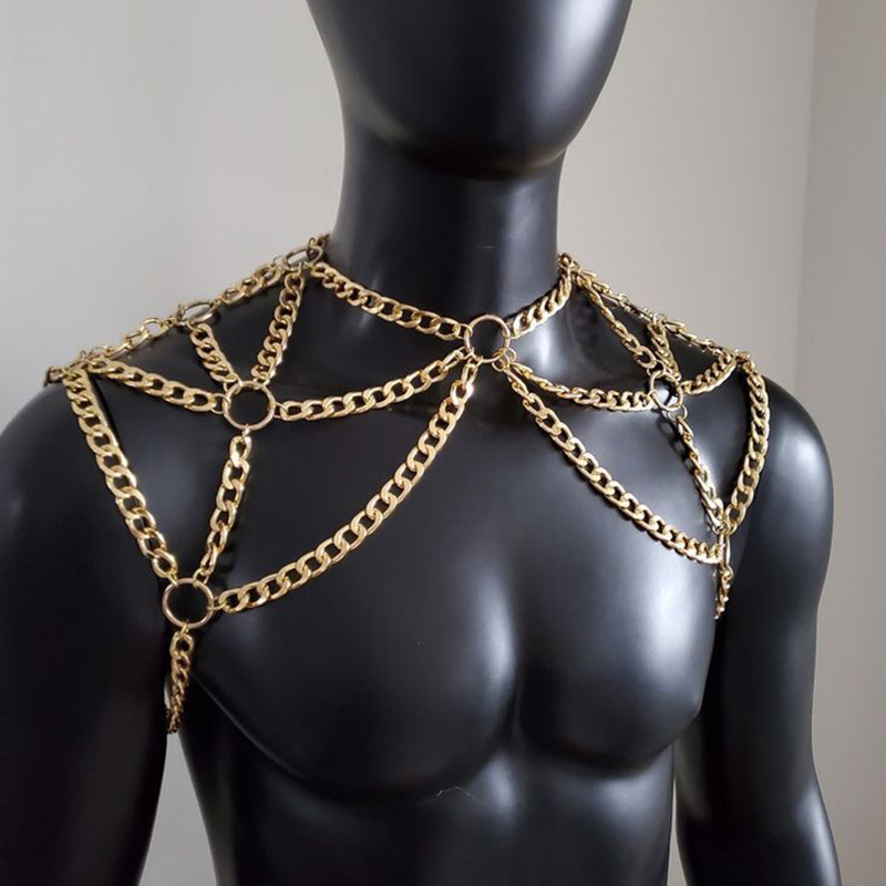 Punk Mannen Schouder Body Chai - Body Jewelry Necklace recensie en prijs
