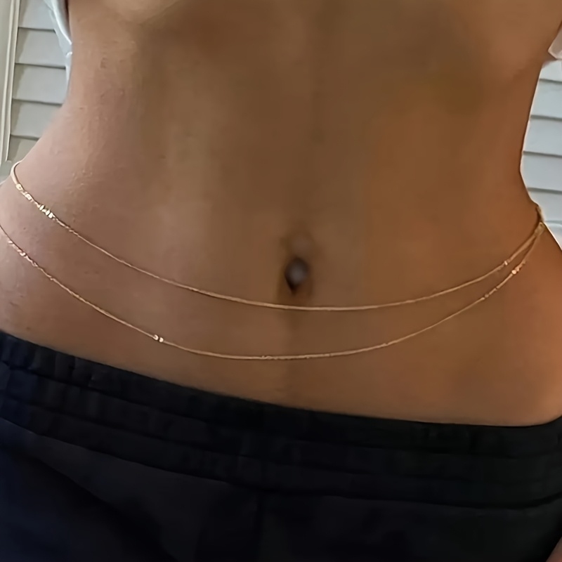 1 Dubbellaagse gouden metalen  - Body Jewelry For You recensie en prijs