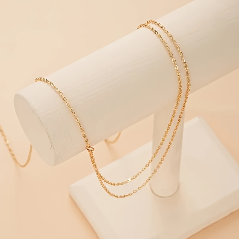 1 Dubbellaagse gouden metalen  - Body Jewelry For You recensie en prijs